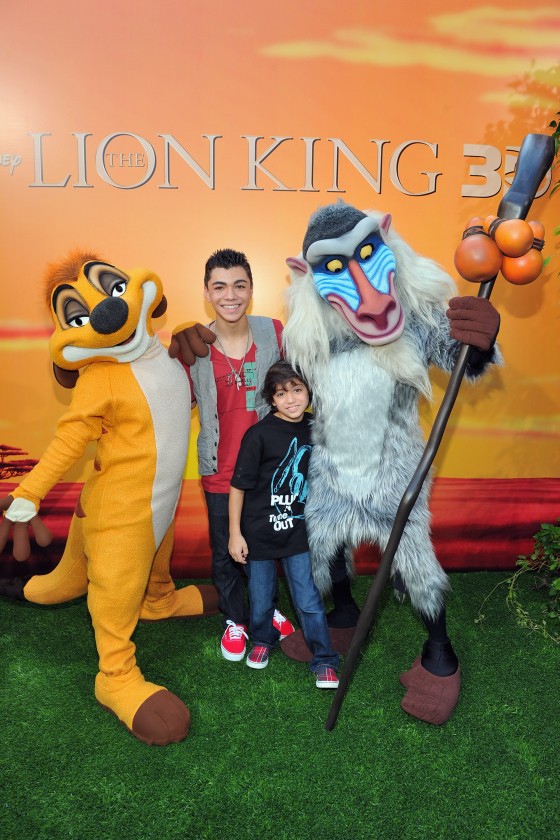 with Timon and Rafiki at 