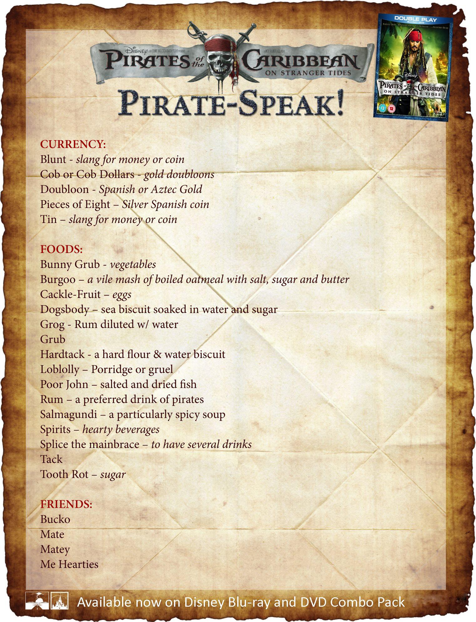 pirate lingo