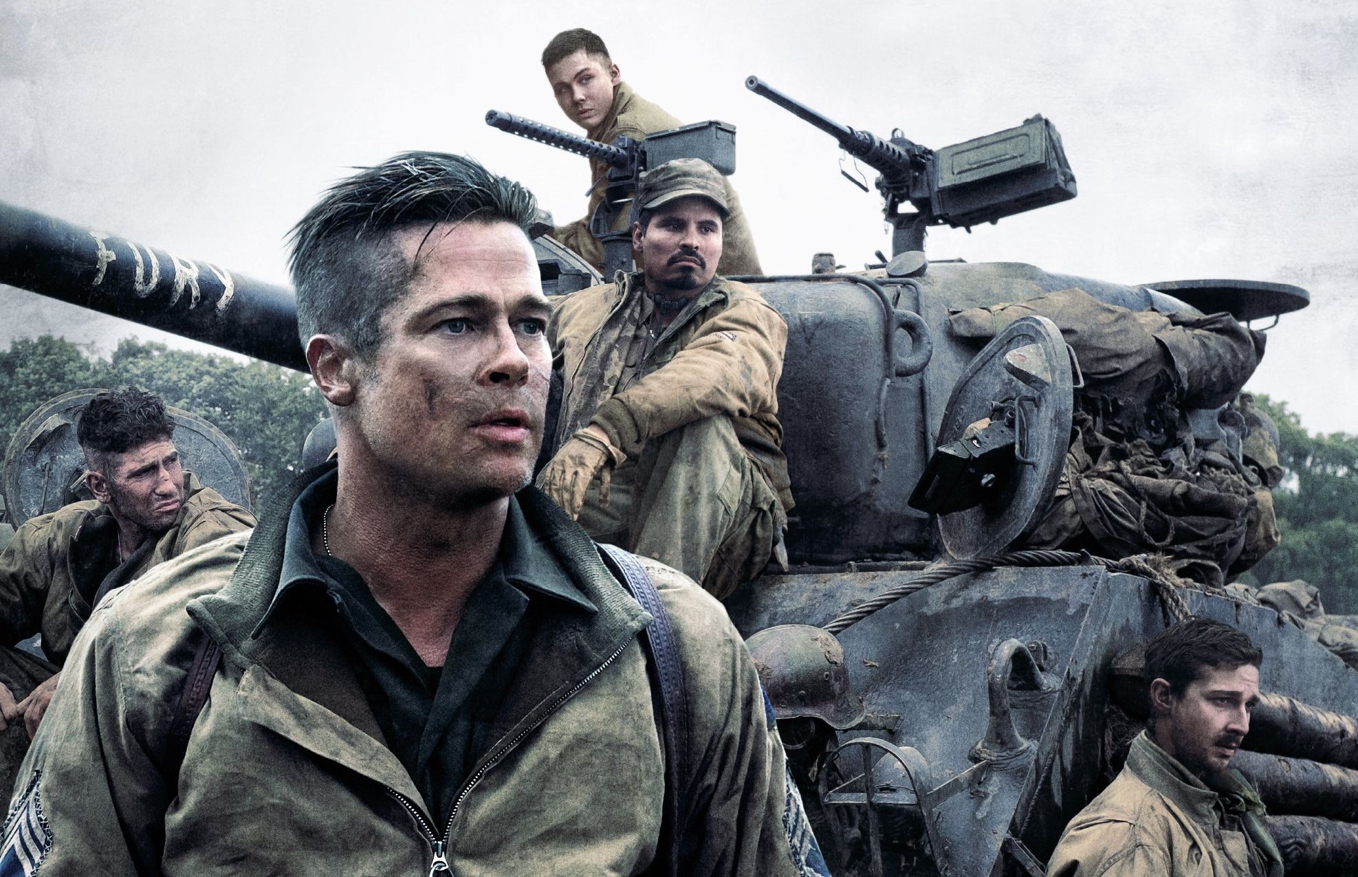 new-fury-poster-features-5-man-crew-and-sherman-tank-we-are-movie-geeks