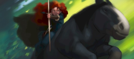 pixar brave concept art. pieces of concept art from