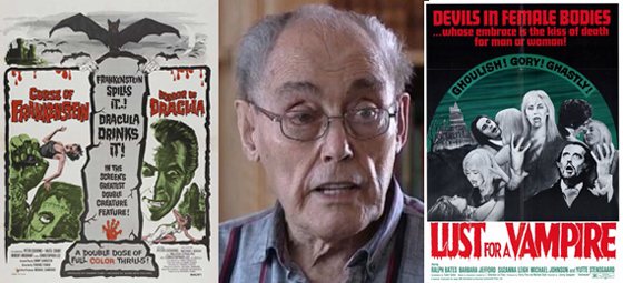 British screenwriter and director Jimmy Sangster, a key creative force behind so many of the great Hammer Horror Films, has died. - jimmy_sangster