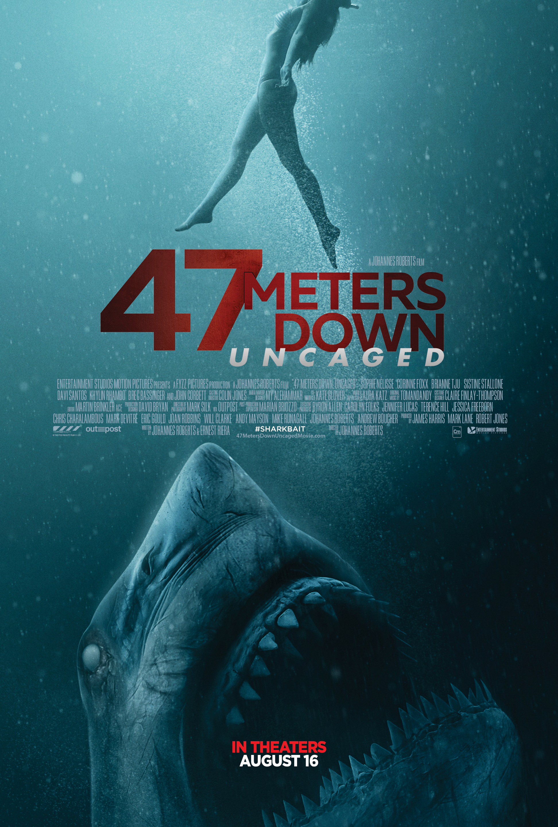 Latest Shark Movie 47 METERS DOWN UNCAGED Gets a Scary New Trailer We Are Movie Geeks