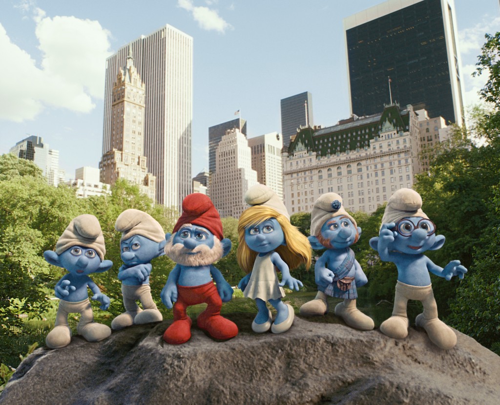 See Neil Patrick Harris Clumsy Briany Smurfette Gutsy And Papa Smurf In 5 New Stills From 9822